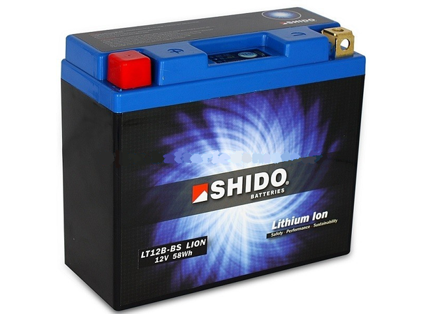 Shido LT12B-BS Lithium Batteri 12V, 4.8Ah, 60Wh, 150x65x130 